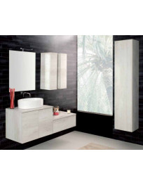 BAGNO SOSPESO CON PENSILI E COLONNA LATERALE