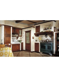 CUCINA IN MURATURA SU MISURA IN NOCE
