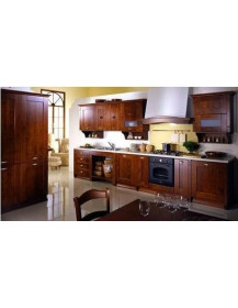 CUCINA SU MISURA IN TULIPIE COLOR NOCE