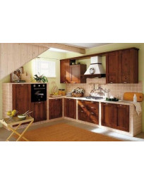 CUCINA IN MURATURA SU MISURA IN TULIPIE E MURATURA