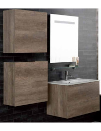 COMPOSIZIONE BAGNO DA CM 1.60 IN OLMO SCURO