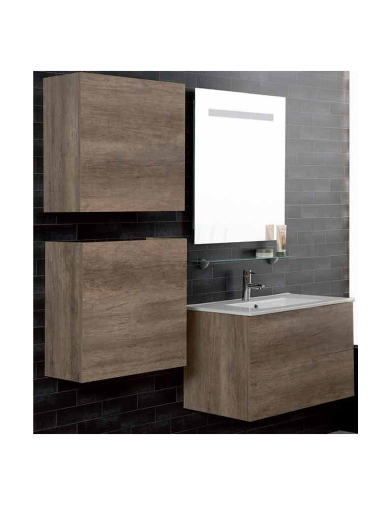 COMPOSIZIONE BAGNO DA CM 1.60 IN OLMO SCURO