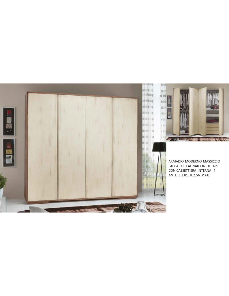 ARMADIO CLASSICO MASSICCIO PATINATO