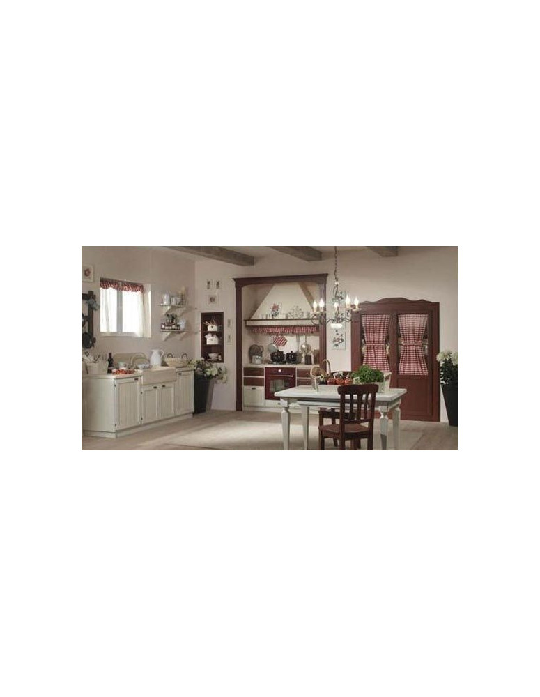 CUCINA SU MISURA DECAPE BIANCO E NOCE