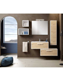 BAGNO SOSPESO CON 2 CASSETTONI DA 80 SENZA COLONNA