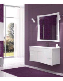 BAGNO LACCATO BIANCO PIU CASSETTI