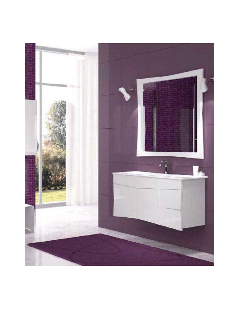 BAGNO LACCATO BIANCO PIU CASSETTI