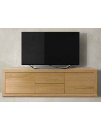 PORTA TV ROVERE SPAZZOLATO