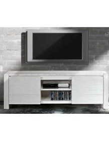 PORTA TV ABETE BIANCO SPAZZOLATO