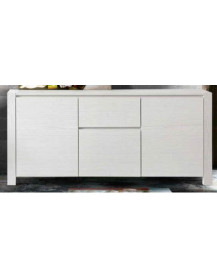 CREDENZA ABETE BIANCO SPAZZOLATO