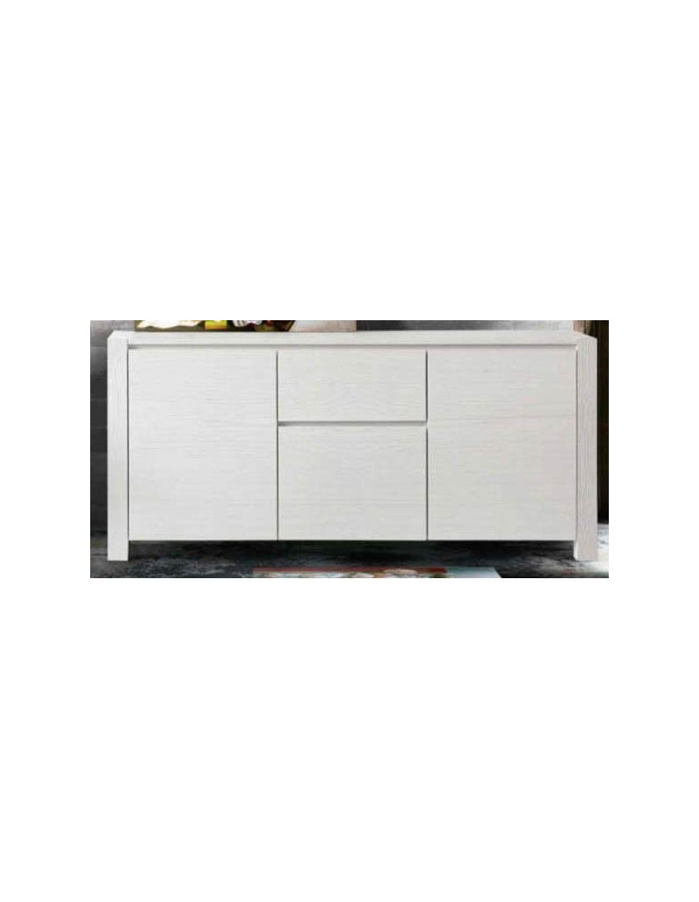 CREDENZA ABETE BIANCO SPAZZOLATO