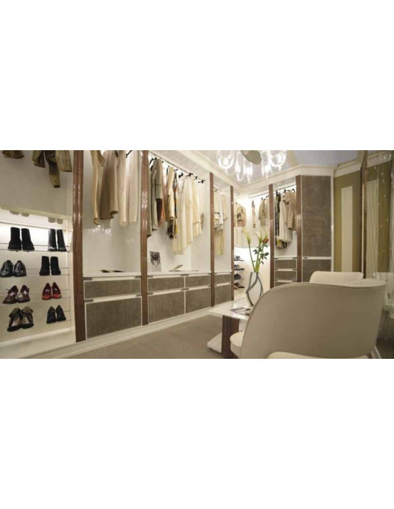 COMPOSIZIONE DI CABINA ARMADIO IN  ESSENZA DI  PALISSANDRO