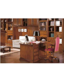COMPOSIZIONE BOISERY A MISURA CON  LIBRERIE E SCRIVANIA