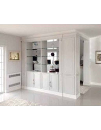 BOISERY A SEPARE IN LEGNO  LACCATA  BIANCA CON DECORY