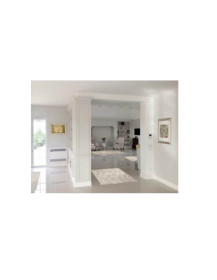 BOISERY A SEPARE IN LEGNO  LACCATA  BIANCA CON DECORY