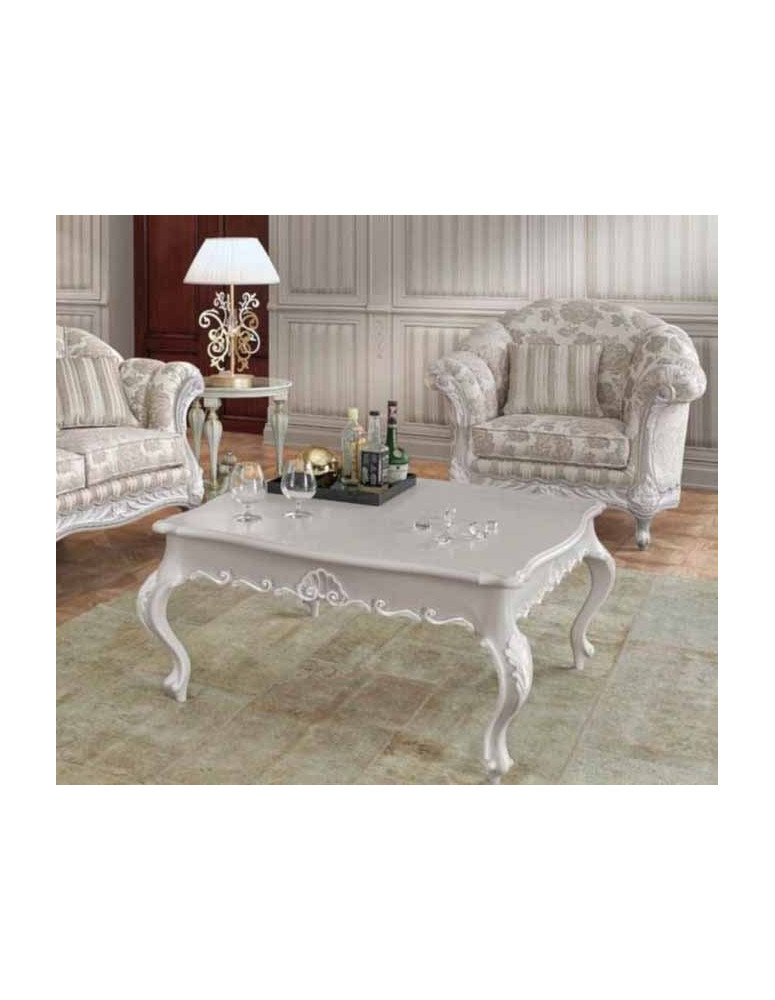 BOISERY IN LEGNO  LACCATA CON DECORY CON PANNELLI IN STOFFA DAMASCATO