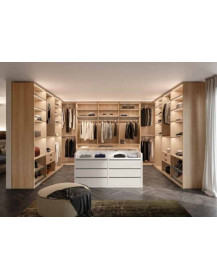 CABINA ARMADIO A SPALLE ROVERE NODATO + CONSOLLE