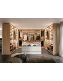 CABINA ARMADIO A SPALLE ROVERE NODATO + CONSOLLE