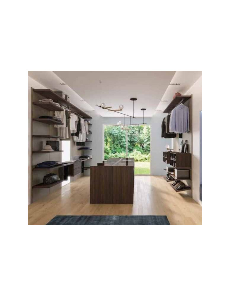 CABINA BOISERY TEXTURE E BROWN +CONSOLLE TEAK