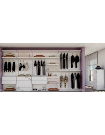 CABINA  ARMADIO A GIORNO CON RILIEVI CASSETTIERA IN ARGENTO