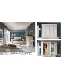 CAMERA IN LEGNO IN FRASSINO LACCATA