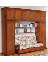 CAMERA IN PINO A PONTE CON DIVANO LETTO