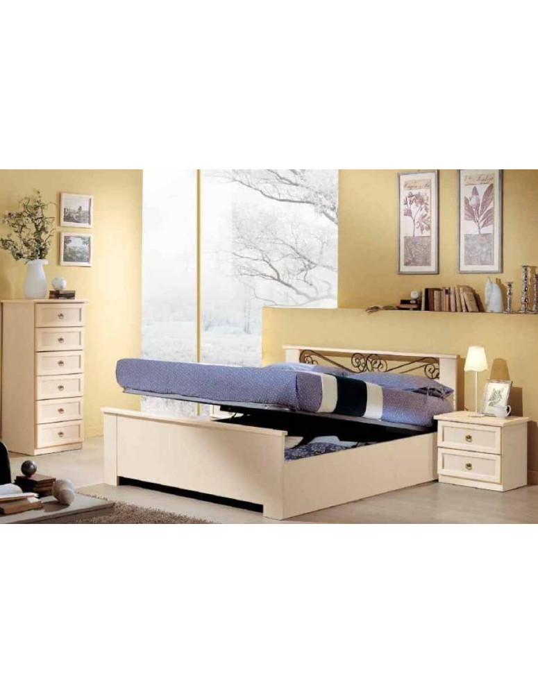 CAMERA CON SETTIMINO 2 COMODINI PIU LETTO CON CONTENITORE