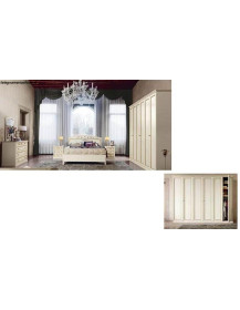 CAMERA MATRIMONIALE  LACCATA AVORIO COMPLETA