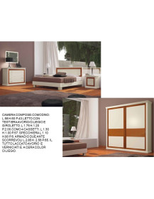 CAMERA COMPOSE AVORIO E CILIEGIO