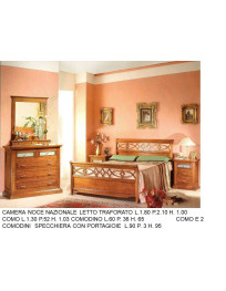 CAMERA CON LETTO TRAFORATO MASSICCIO