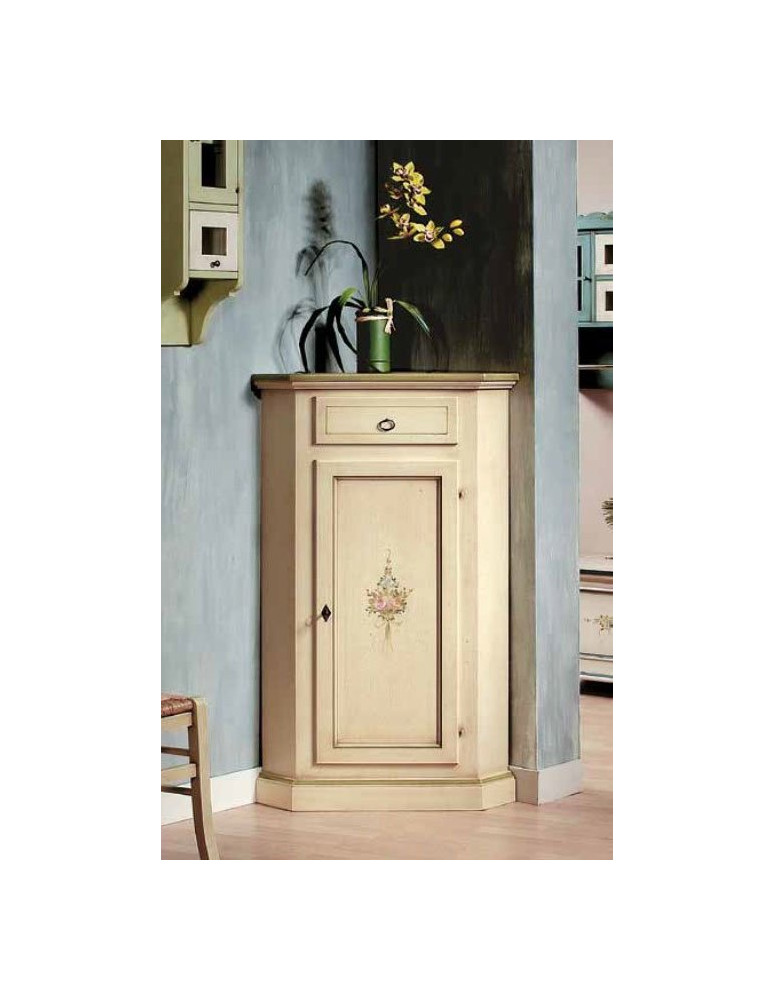 ANGOLIERA 1 PORTA  LACCATA PIU CASSETTO