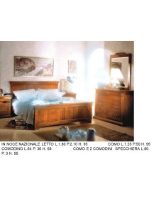 CAMERA LETTO COMO COMODINI E SPECCHIERA