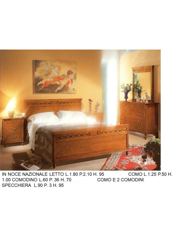 CAMERA LEGNO INTAGLIATA