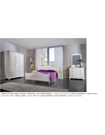 CAMERA IN LEGNO ABETE LACCATA