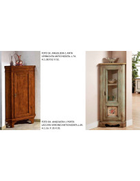 ANGOLIERA 1 PORTA  LACCATA VERDINO ANTICHIZZATA.