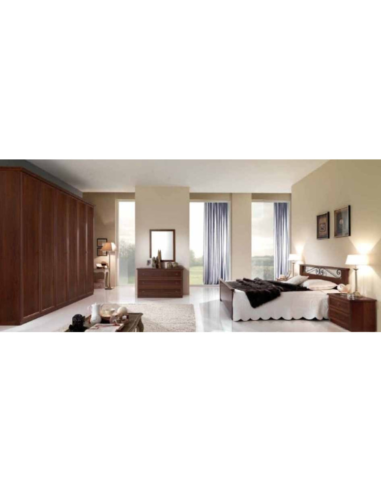 CAMERA PATINATA NOCE COMPLETA