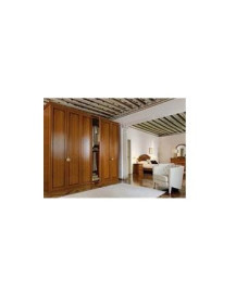 CAMERA MATRIMONIALE COMPLETA CON LETTO,COMO COMODINI SPECCHIERA E ARMADIO 6 ANTE A BATTENTE NOCE