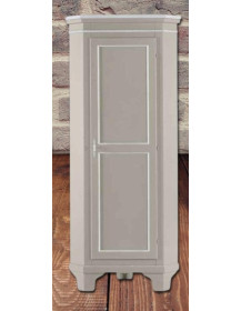 ANGOLIERA 1 PORTA  LACCATA GRIGIO  ANTICHIZZATA.