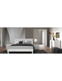 CAMERA COMPLETA IN FRASSINO GESSO