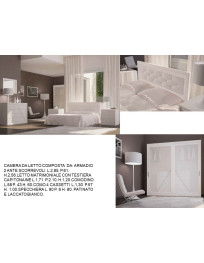 CAMERA DA LETTO COMPLETA LACCATA BIANCA
