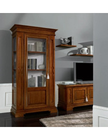 ARGENTIERA 1 ANTA SINISTRA TUTTA  A  VETRO E PANNELLI BUGNATI.