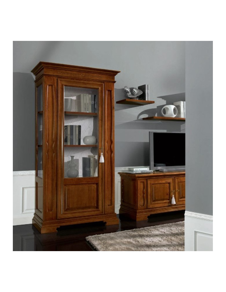 ARGENTIERA 1 ANTA SINISTRA TUTTA  A  VETRO E PANNELLI BUGNATI.