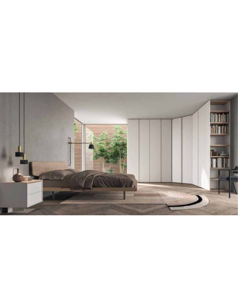 CAMERA CON ARMADIO ANGOLARE