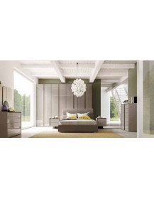 CAMERA COMPLETA CON ARMADIO A 8 ANTE PIU 2 SETTIMINI A 6 CASSETTI CADAUNO