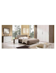 CAMERA COMPLETA IN LARICE GRIGIO E LARICE BIANCO