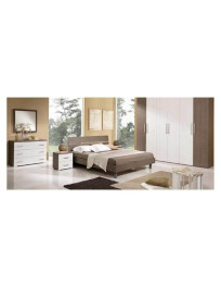 CAMERA COMPLETA IN LARICE GRIGIO E LARICE BIANCO