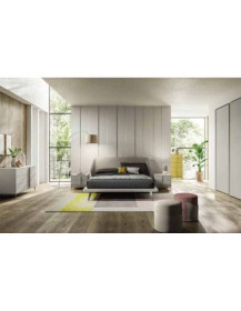 CAMERA DA LETTO:ARMADIO 2 ANTE SCORREVOLI LACCATO OPACO CORDA