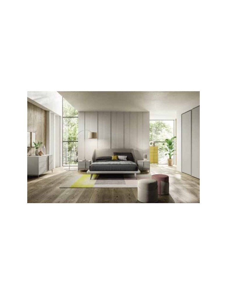 CAMERA DA LETTO:ARMADIO 2 ANTE SCORREVOLI LACCATO OPACO CORDA