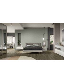 CAMERA DA LETTO:ARMADIO 3 PORTE SCORREVOLE CON SPECCHIO  ANTE LACCATE OPACO BIANCO