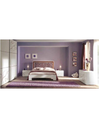 COMO 6 CASETTI COMODINO DUE CASSETTI LETTO MATRIMONIALE CON TESTATA TRAFORATA